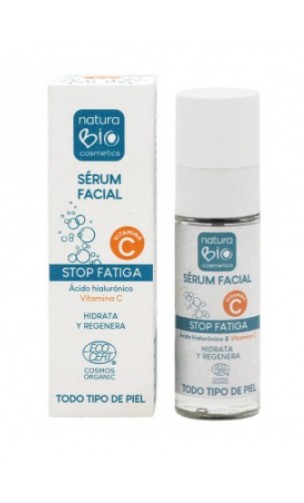 Contour des yeux bio Hydratant STOP FATIGUE - Grenade & Acide hyaluronique - NaturaBIO Cosmetics - 15 ml.