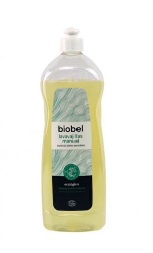 Liquide vaisselle bio - Citron - Peaux sensibles - Biobel - 1 L.