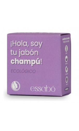 Jabón Champú sólido ecológico - Todo en 1 - Cara Cuerpo Cabello - Essabó - Jabones Beltrán - 120 gr.