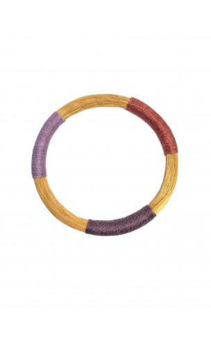 Jonc en or végétal – AFRICAIN – Violet Vin - Biobijou Capim dourado – Sloweco