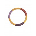 Brazalete de oro vegetal – AFRICANOS - Morado Vino – Biojoya Capim dourado – 6,5 cm - Sloweco