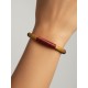 Brazalete de oro vegetal – AFRICANOS Naranja Vino Gris – Biojoya Capim dourado – Sloweco