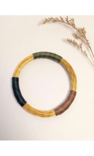 Jonc en or végétal – AFRICAIN – Vert Gris - Biobijou Capim dourado – Sloweco