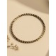 Brazalete de oro vegetal – MINI ROMA COLOR – AZUL - Biojoya Capim dourado – Sloweco