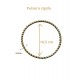 Brazalete de oro vegetal – MINI ROMA COLOR – ESMERALDA - Biojoya Capim dourado – Sloweco