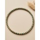Brazalete de oro vegetal – MINI ROMA COLOR – ESMERALDA - Biojoya Capim dourado – Sloweco