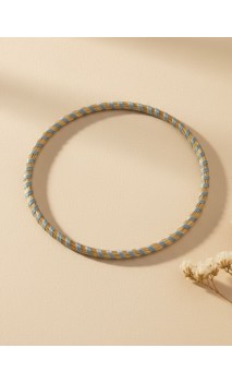 Brazalete de oro vegetal – MINI ROMA COLOR – GRIS - Biojoya Capim dourado – 6,5 cm - Sloweco