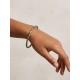 Brazalete de oro vegetal – MINI ROMA COLOR – MORADO - Biojoya Capim dourado – Sloweco