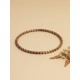Brazalete de oro vegetal – MINI ROMA COLOR – MORADO - Biojoya Capim dourado – Sloweco