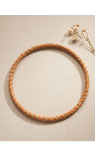 Brazalete de oro vegetal – MINI ROMA COLOR – NARANJA - Biojoya Capim dourado – Sloweco