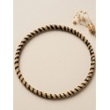 Brazalete de oro vegetal – MINI ROMA COLOR – NEGRO - Biojoya Capim dourado – 6,5 cm - Sloweco