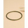 Brazalete de oro vegetal – MINI ROMA COLOR – VERDE - Biojoya Capim dourado – Sloweco