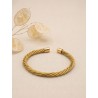 Brazalete de oro vegetal –  LA HABANA – Dorado – Biojoya Capim dourado – Sloweco