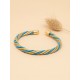 Brazalete de oro vegetal –  LA HABANA – Azul – Biojoya Capim dourado – Sloweco