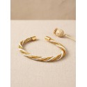 Jonc en or végétal – LA HAB – Blanc – Biobijou Capim dourado - 5,5 x 4,5 cm - Sloweco