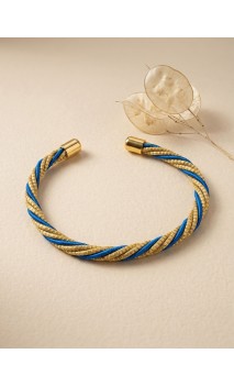 Jonc en or végétal – LA HABANA – BLEU – Biobijou Capim dourado – Sloweco