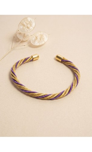 Jonc en or végétal – LA HABANA – VIOLET – Biobijou Capim dourado – Sloweco