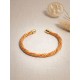 Brazalete de oro vegetal –  LA HABANA – NARANJA – Biojoya Capim dourado – Sloweco