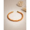 Brazalete de oro vegetal –  LA HABANA – NARANJA – Biojoya Capim dourado – Sloweco