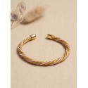 Jonc en or végétal – LA HAB – ROSE – Biobijou Capim dourado - 5,5 x 4,5 cm – Sloweco