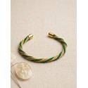 Jonc en or végétal – LA HAB – VERT – Biobijou Capim dourado - 5,5 x 4,5 cm – Sloweco