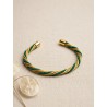 Brazalete de oro vegetal –  LA HABANA – VERDE – Biojoya Capim dourado – Sloweco