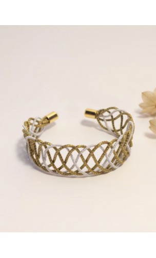 Jonc en or végétal – YUCATAN - BLANC – Biobijou Capim dourado – Sloweco