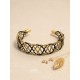 Jonc en or végétal – YUCATAN - NOIR  – Biobijou Capim dourado – Sloweco