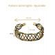 Brazalete de oro vegetal – YUCATAN NEGRO – Biojoya Capim dourado – Sloweco