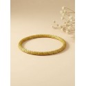 Brazalete de oro vegetal – ROMA – Biojoya Capim dourado - Diámetro 6,5 cm – Sloweco