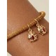 Brazalete de oro vegetal – MARIQUITA – Biojoya Capim dourado – Sloweco