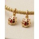 Jonc en or végétal – MARIQUITA (Coccinelle) – Biobijou Capim dourado – Sloweco
