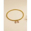 Jonc en or végétal – MARIQUITA – Biobijou Capim dourado – Diamètre 6,5 cm - Sloweco