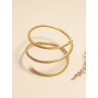 Brazalete de oro vegetal –  SAHARA – Biojoya Capim dourado – Diámetro 7 cm - Sloweco