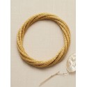 Brazalete de oro vegetal – TWIST  – Biojoya Capim dourado – Diámetro 6,7 cm - Sloweco