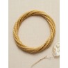 Brazalete de oro vegetal – TWIST  – Biojoya Capim dourado – Diámetro 6,7 cm - Sloweco