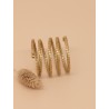 Anillo oro vegetal – SAHARA – Biojoya Capim dourado – Diámetro 2 cm - Sloweco