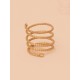 Anillo oro vegetal – SAHARA – Biojoya Capim dourado – Sloweco