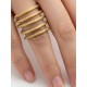 Anillo oro vegetal – SAHARA – Biojoya Capim dourado – Sloweco