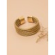 Bague semi-rigide en or végétal – UTAH - Biobijou Capim dourado – Sloweco