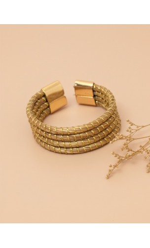 Anillo semirrígido de oro vegetal – UTAH – Biojoya Capim dourado – Sloweco