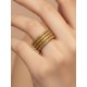 Bague semi-rigide en or végétal – UTAH - Biobijou Capim dourado – Sloweco