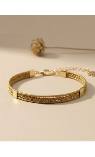 Bracelet en or végétal – MACARENA – Biobijou Capim dourado – Sloweco