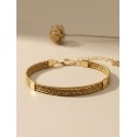 Bracelet en or végétal – MACARENA – Biobijou Capim dourado – 6,5x5 cm - Sloweco