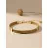 Bracelet en or végétal – MACARENA – Biobijou Capim dourado – Sloweco