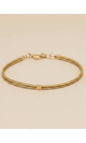 Bracelet en or végétal – MADRID – Biobijou Capim dourado – Sloweco
