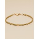 Pulsera de oro vegetal – MADRID – Biojoya Capim dourado –  6x5cm - Sloweco