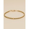 Pulsera de oro vegetal – MADRID – Biojoya Capim dourado –  6x5cm - Sloweco