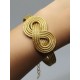 Bracelet en or végétal – IBIZA – Biobijou Capim dourado – Sloweco