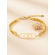 Pulsera de oro vegetal – MILÁN – Biojoya Capim dourado – 6x4,5cm - Sloweco